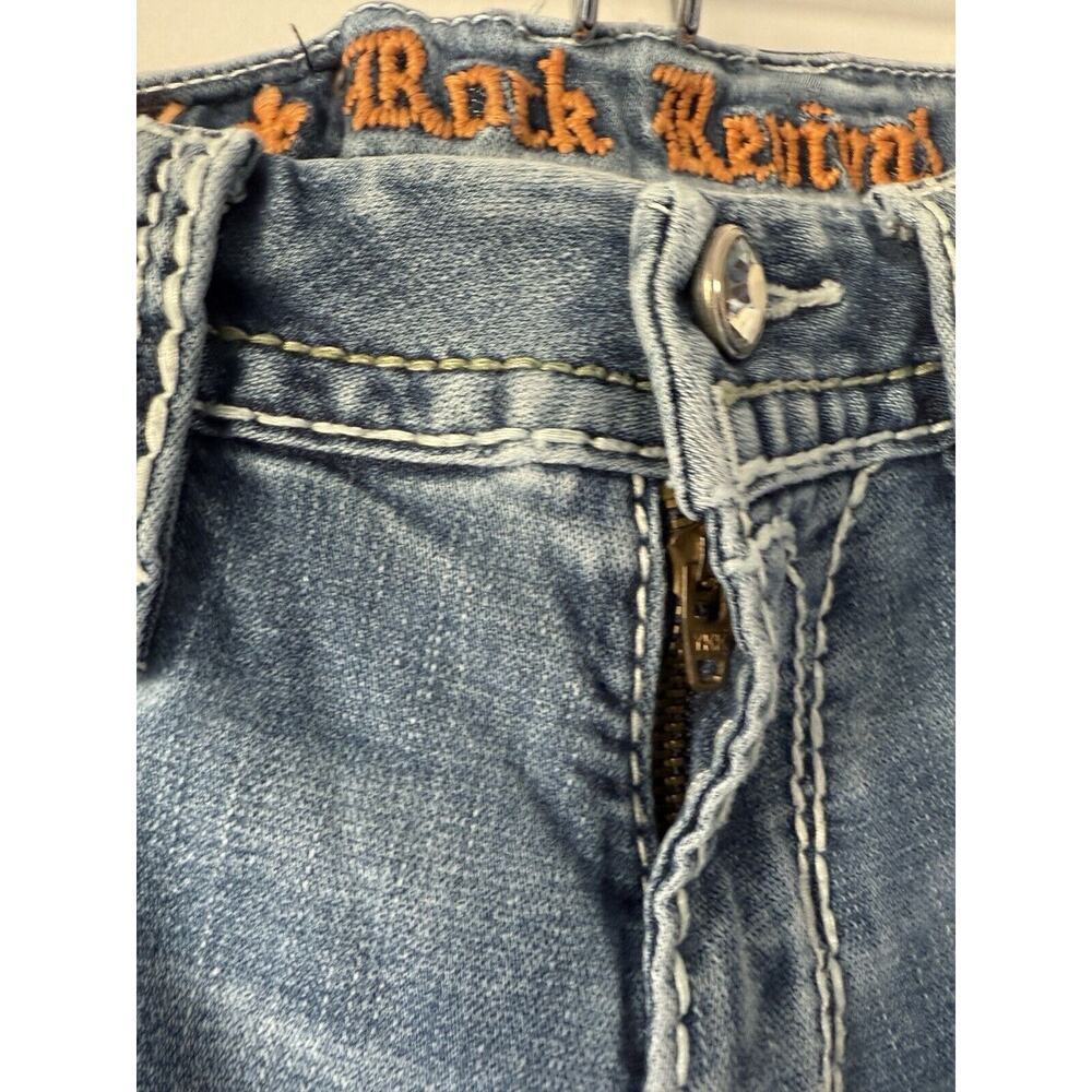 Rock Revival Jeans Women’s 26 blue easy boot lyon festival rodeo western cowgirl - Picture 5 of 12
